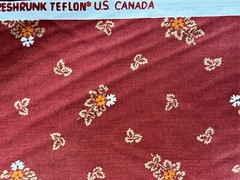 Kenmill Brown Orange Leaf Upholstery Fabric ~5 Yd x 54”-Autumn Fall Decor