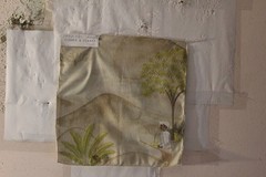 Clarke & Clarke Sahara Embroidered Desert Oasis Scene Various Colors and Sizes