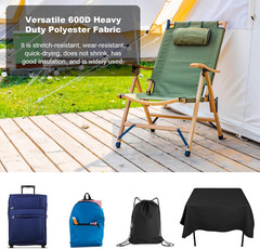 Waterproof Canvas Fabric – 58″ Wide 600D Upholstery Polyester Material – Durable
