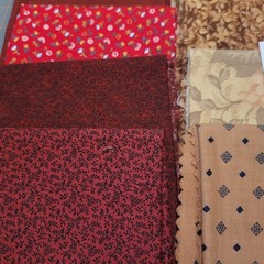 LOT OF 15 FAT QUARTERS COTTON FABRIC ASSTD COLORS & DESIGNS lot 15