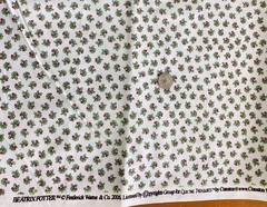 FAT QTR 18×22 BEATRIX POTTER QUILTING TREASURES CRANSTON 2006 TINY RADISH FABRIC