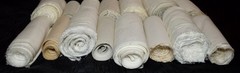 2 Lbs 2.2oz Linen & Cotton Fabric Remnant Strips ** White—Cream—Natural ** 3-5″w