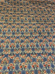 upholstery floral fabric blue Beige Red Classic Retro Style 57×142″ 4 Yards
