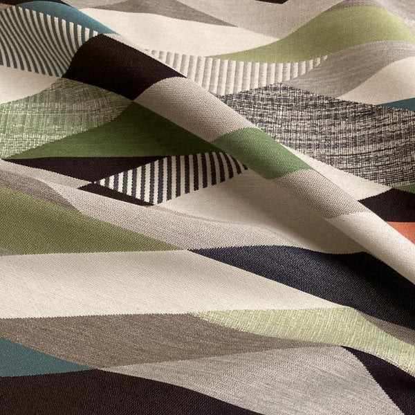 Remnant of Designtex Angle Cityscape Sunbrella Upholstery Fabric