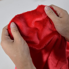 Red Super Soft Minky Fabric by the Yard, 36″X60″ | Short Pile Smooth Plush Mater
