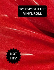 Red Glitter faux leather vinyl 12″ x 54″ rolls sewing embroidery purses crafting