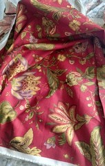 VTG Jay Yang Design Floral Jacobean Upholstery Cotton Fabric 54″ X 92″