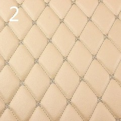 100x158cm Faux Leather Quilted PVC Fabric Car Interior Upholstery Mat