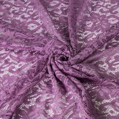 FabricLA Scallop Pattern Stretch Lace Fabrics – Nylon Spandex – by The Yard