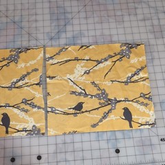 Joel Dewberry Westminster Fibers Sparrows Cotton Fabric remnants two- 11″ x 13″