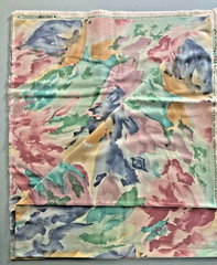 Vintage 5th Avenue Designs Fabric Multicolor Pastels 1-piece- 2-1/2 yards