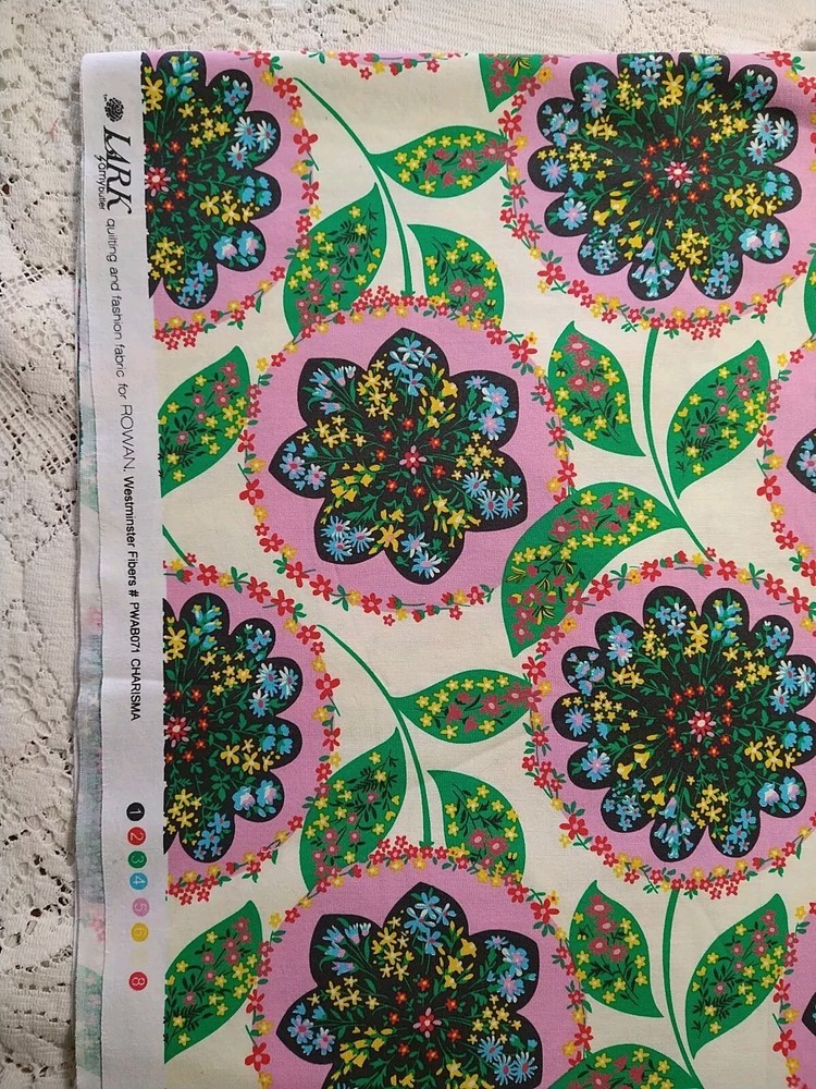 Amy Butler For Rowan Lark “Charisma” Quilt Fabric BTHY 18×43 PWAB071