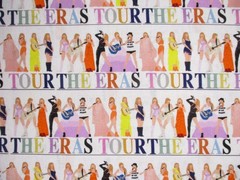 Taylor Swift Eras Tour Outfits on 100% Cotton Fabric 1/4 Yard : 9″ x 57″
