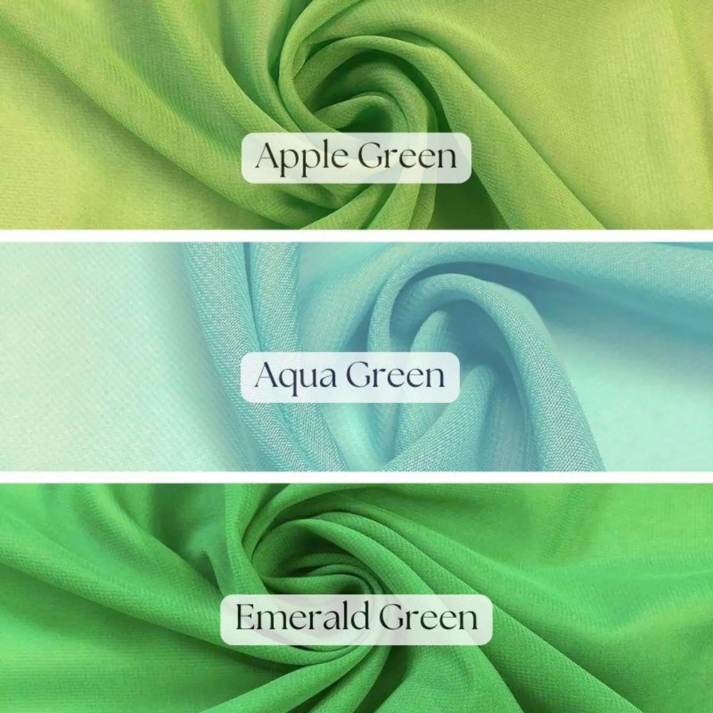 Solid Chiffon Fabric 58/60″ Wide – Soft Sheer Polyester for Dresses & Decor