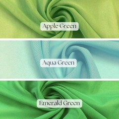 Solid Chiffon Fabric 58/60″ Wide – Soft Sheer Polyester for Dresses & Decor