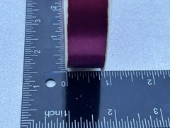 Vintage American Greetings Twinkle Tye Ribbon Spool Burgundy Red Satin Made in