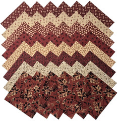 DEAR SCARLET from Marcus Fabrics – (48) 5″ fabric square set