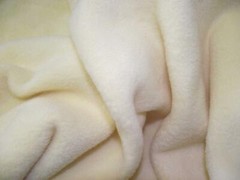 QUALITY Anti Pil Polar Fleece Fabric Material – IVORY CREAM