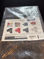 1 Yards 54″ X 36″ Dark Brown Faux Leather Fabric Distressed NEW SEALED