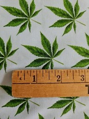 MARIJUANA, POT, WEED, 420, CANNIBUS, Leaf, Cotton,, $7 Yd