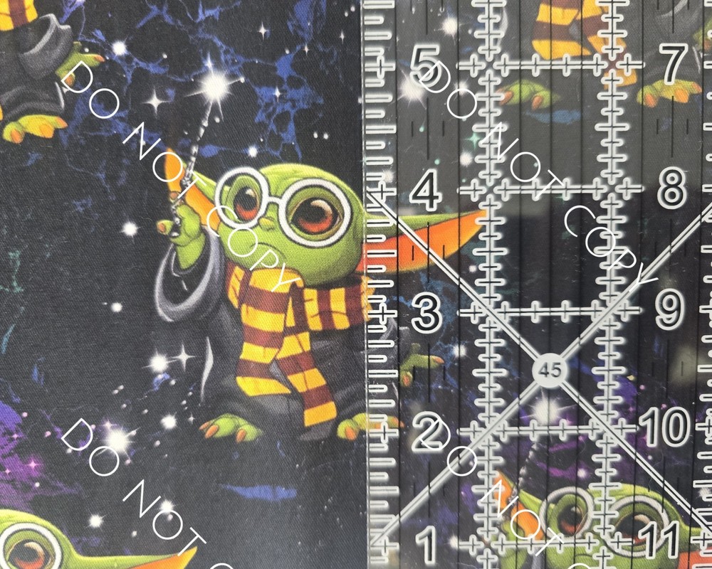 Custom Cotton Woven Fabric Moon Star Wars Baby Yoda Potter By the 1/4 Yard 9×56