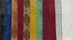 vinyl faux Fake leather Snake Viper Embossed fabric sold by yd