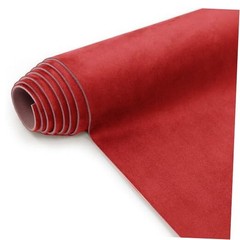 Red Suede Headliner Fabric with Foam Backing – 120×60 Inch