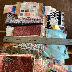 Quilting Fabric Scraps Lot 1 Lb Multicolor Mixed Pattern Pieces Quilting Crafts