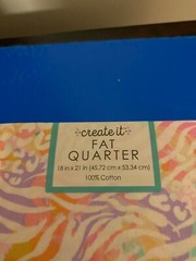 BRAND NEW CREATE IT 100% COTTON SKIN PRINT PRECUT SEWING AND CRAFT FABRIC 18X21