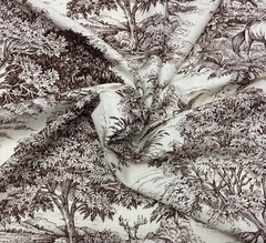 COVINGTON YELLOWSTONE DRIFTWOOD HORSE DEER TOILE LINEN FABRIC BY YARD 54″W