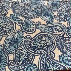 Tommy Bahama Outdoor Paisley Upholstery Fabric 4.5 Yds x 55” Blue Coastal Decor