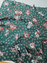 2x Floral Print Batik? Fabric Cotton Rayon Quilt Sewing Craft 36″ X 3yds Total