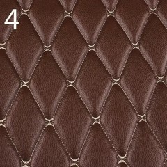 100x158cm Faux Leather Quilted PVC Fabric Car Interior Upholstery Mat