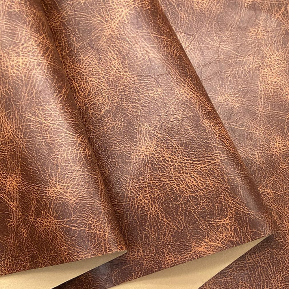 Soft Smooth Distressed Upholstery Synthetic Leather 16″X54″(41X137Cm) Crazy
