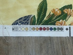 WESTERN TEXTILE Fabric Screen Print Yellow With Large Floral 1.5 YD
