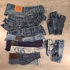 Denim Jean Waist Bands with Belt Loop for Crafts Sewing Accessories Pieces