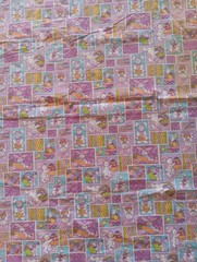 Easter Fabric Easter Hunt Patch Springs Living #3215 Purple Patchwork 40 x 69