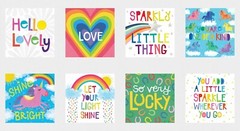 Unicorn Sparkle Shine Bright Digital Print Cotton Fabric Panel 23″ x 42″ Y2759
