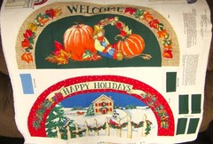 Vtg Fabric Traditions Four Seasons Cut & Sew Fabric Panel Circa 1998 Colorful!!