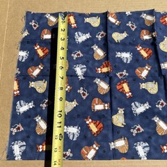 Cynthia Young MODO Cats & Mice Cotton Fabric Remnant 30×30 1996 Vintage