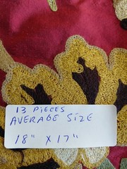 13 Sample Fabric Lot Silk And Polyester And Other