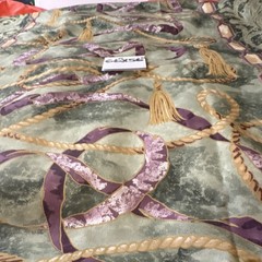Lot 2 Remnants Berkshire Tassels. 66”x56” and 2nd piece is 48”x46”