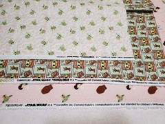 4.3 Yds Disney Star Wars Mandalorian Fabric Bundle Camelot Grogu Chibi Rare