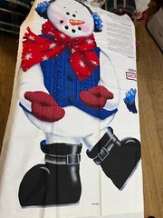 25-03-133 Fabric Panel-SAMMY SNOWMAN-DAISY KINGDOM-35 X 44″