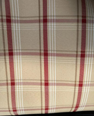 Beige Tan GTI Plaid Car Upholstery Fabric – VW Golf MK7- 3mm Foam – 59″ – 150cm