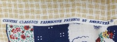 Vtg~Ameritex ~”Farmhouse Friends”~”Cow with Bell”~ Cotton Fabric Panel~ 6.75″x7″