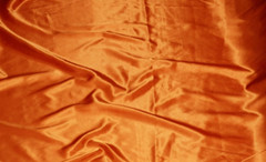 Orange SATIN CHARMEUSE POLYESTER FABRIC 60 DRESSMAKING SOLID SILKY SHINNY