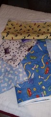 Mixed.Fabrics Mixed please see photos for sizes. ( Lot 17 Vintage)sewing