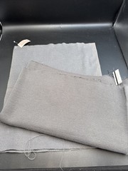 Lot Pendleton Woolen Mills Knit Trim Tube Fabric Remnants Dark Gray Blue Gray