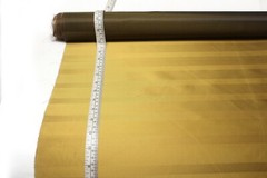 100%silk Gold Stripe Silk Fabric by the half of yard F354